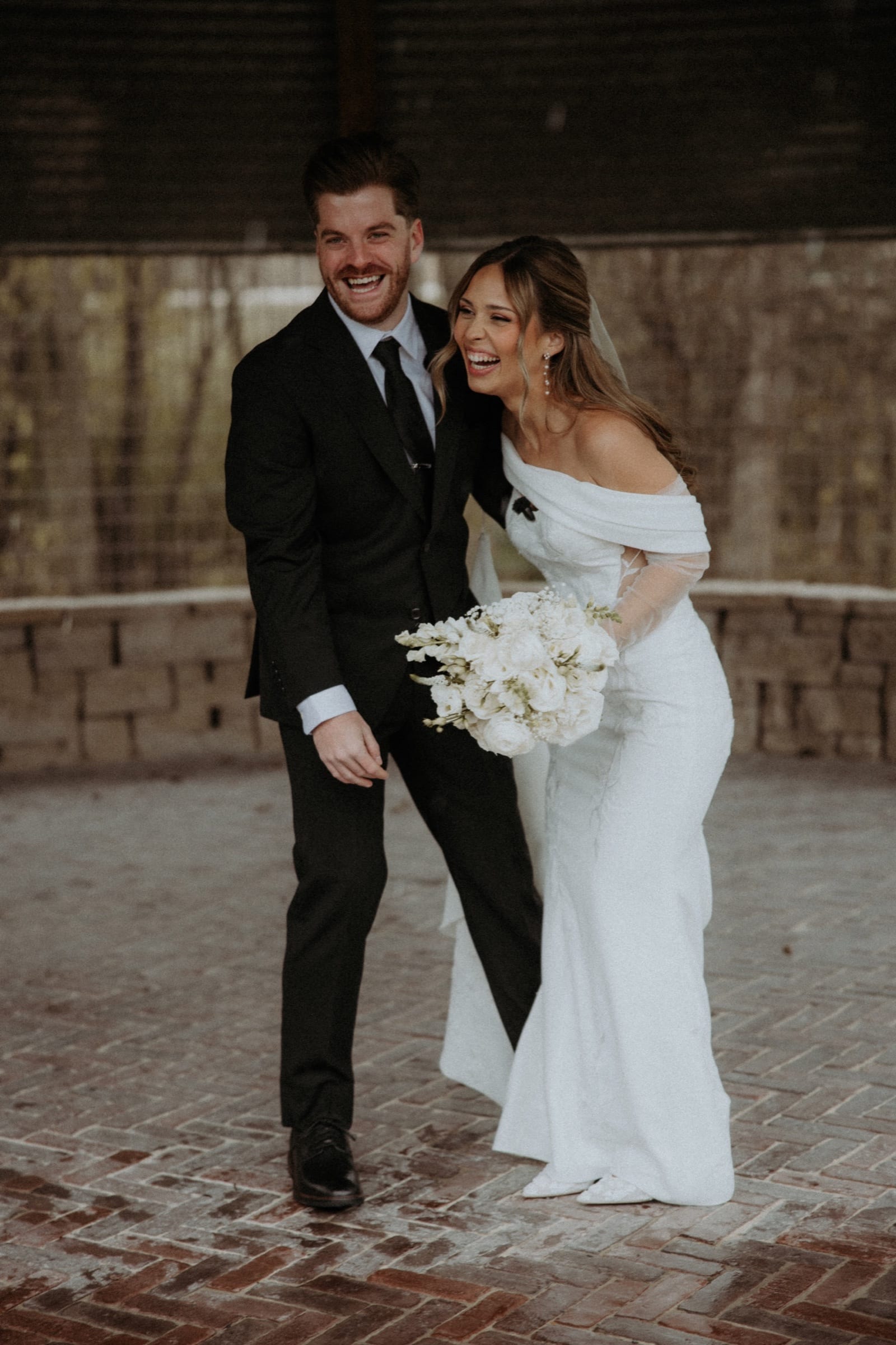Emotional wedding moment from Carder and Sierra's Magnolia Farms wedding in Van Meter, Iowa
