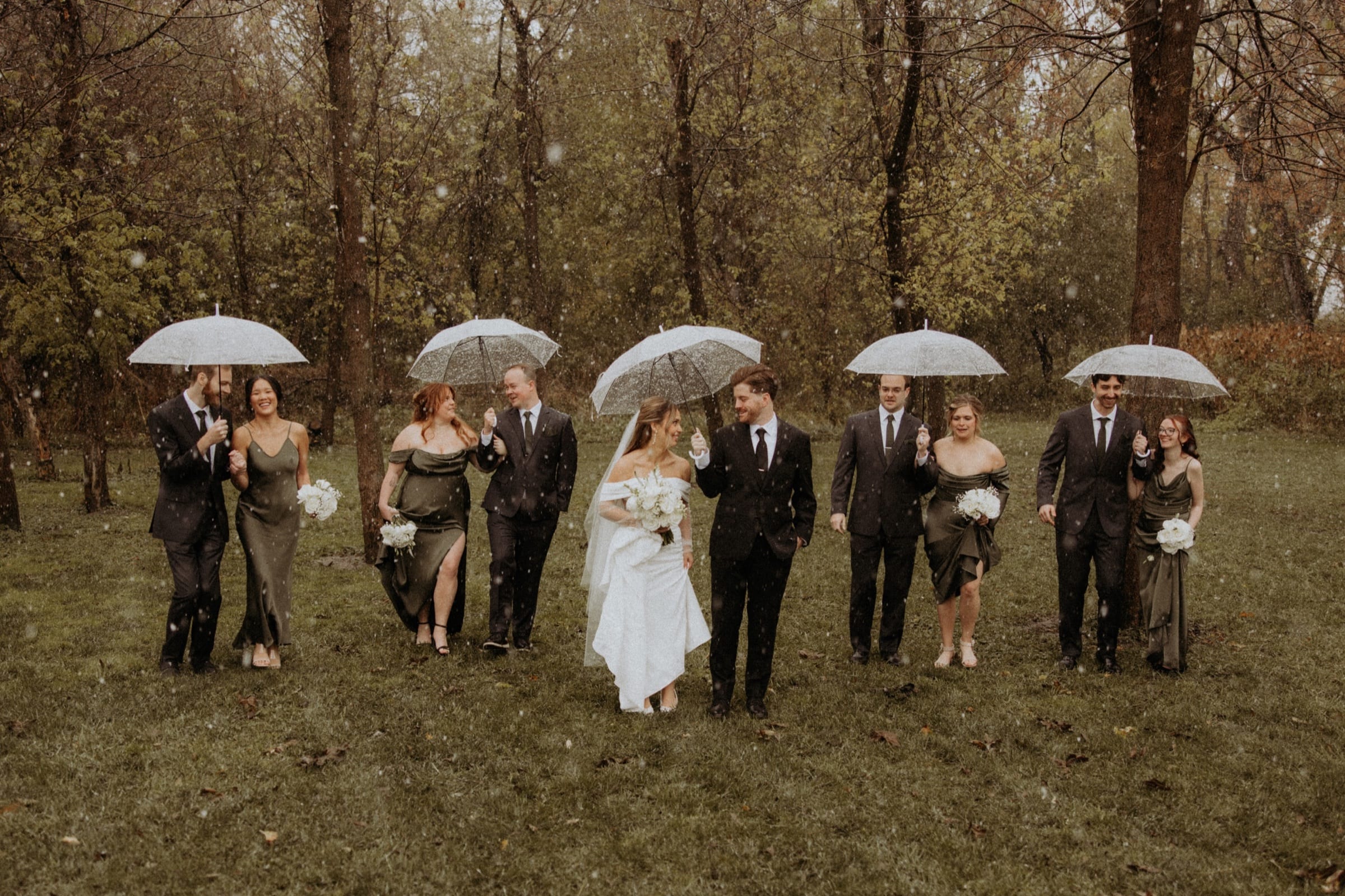 Candid wedding moment from Carder and Sierra's Magnolia Farms wedding in Van Meter, Iowa