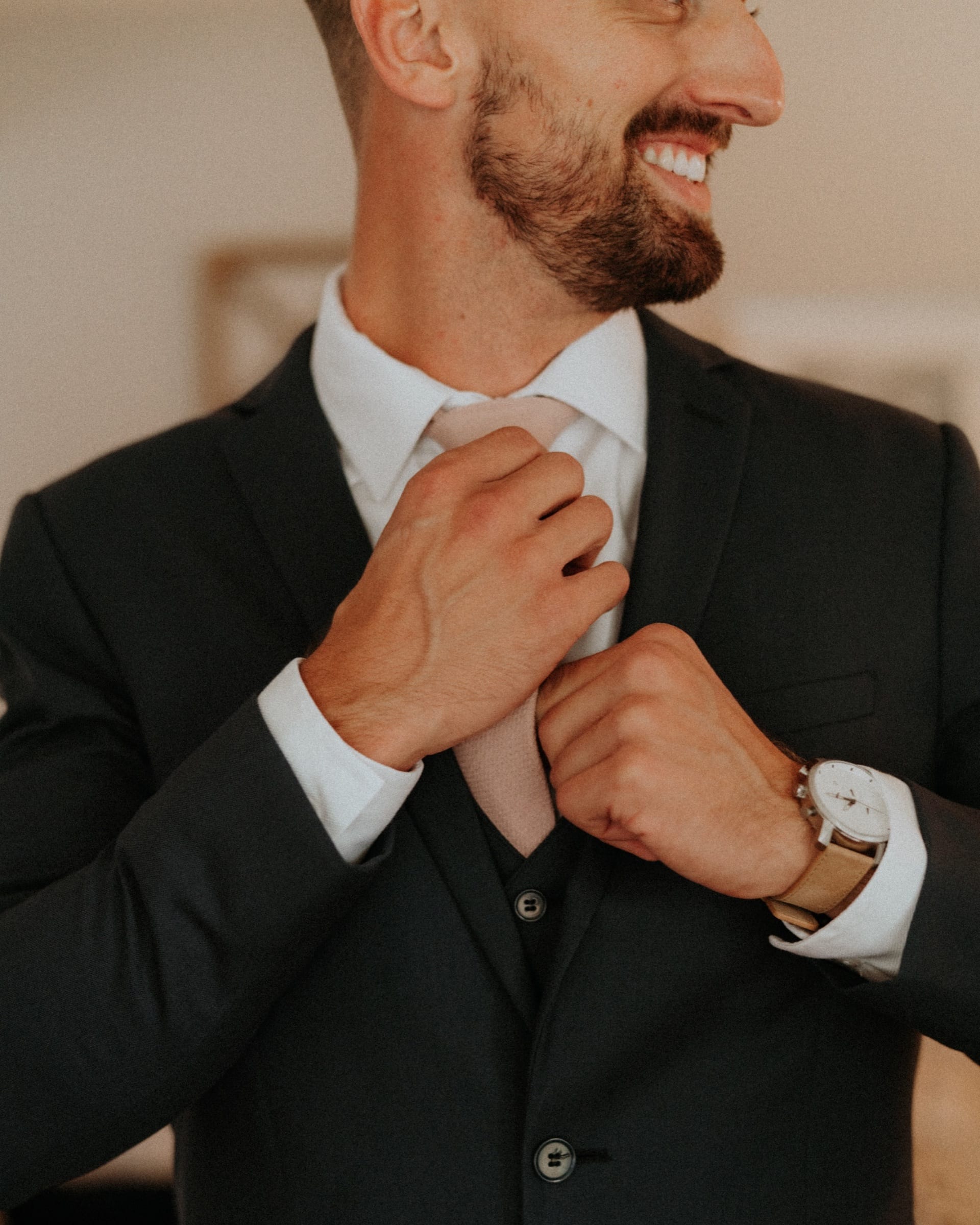Candid wedding moment from Nick and Kelsie's Starline Factory wedding