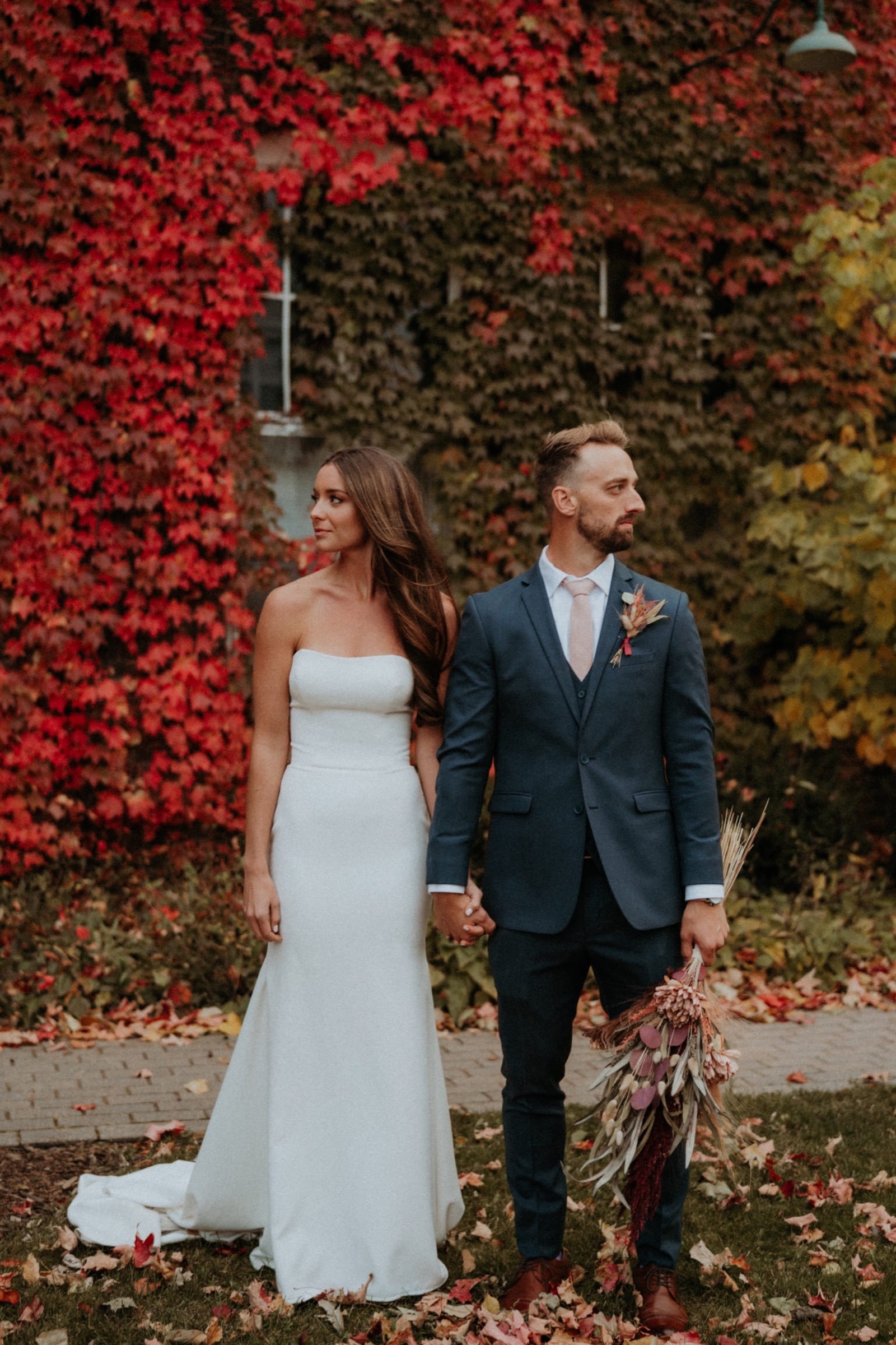 Intimate wedding portrait from Nick and Kelsie's Starline Factory wedding