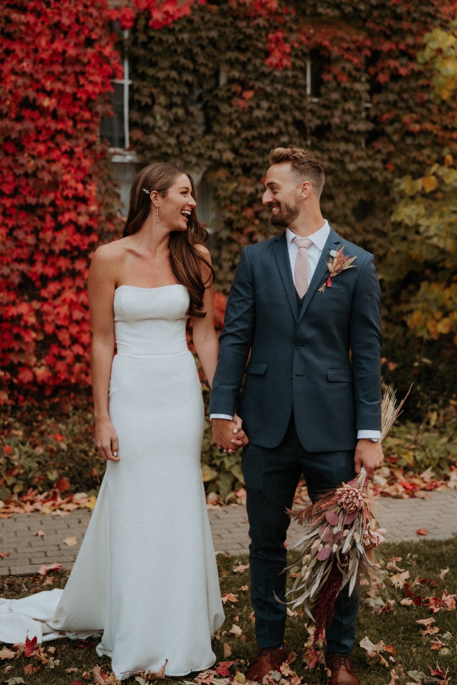 Emotional wedding moment from Nick and Kelsie's Starline Factory wedding