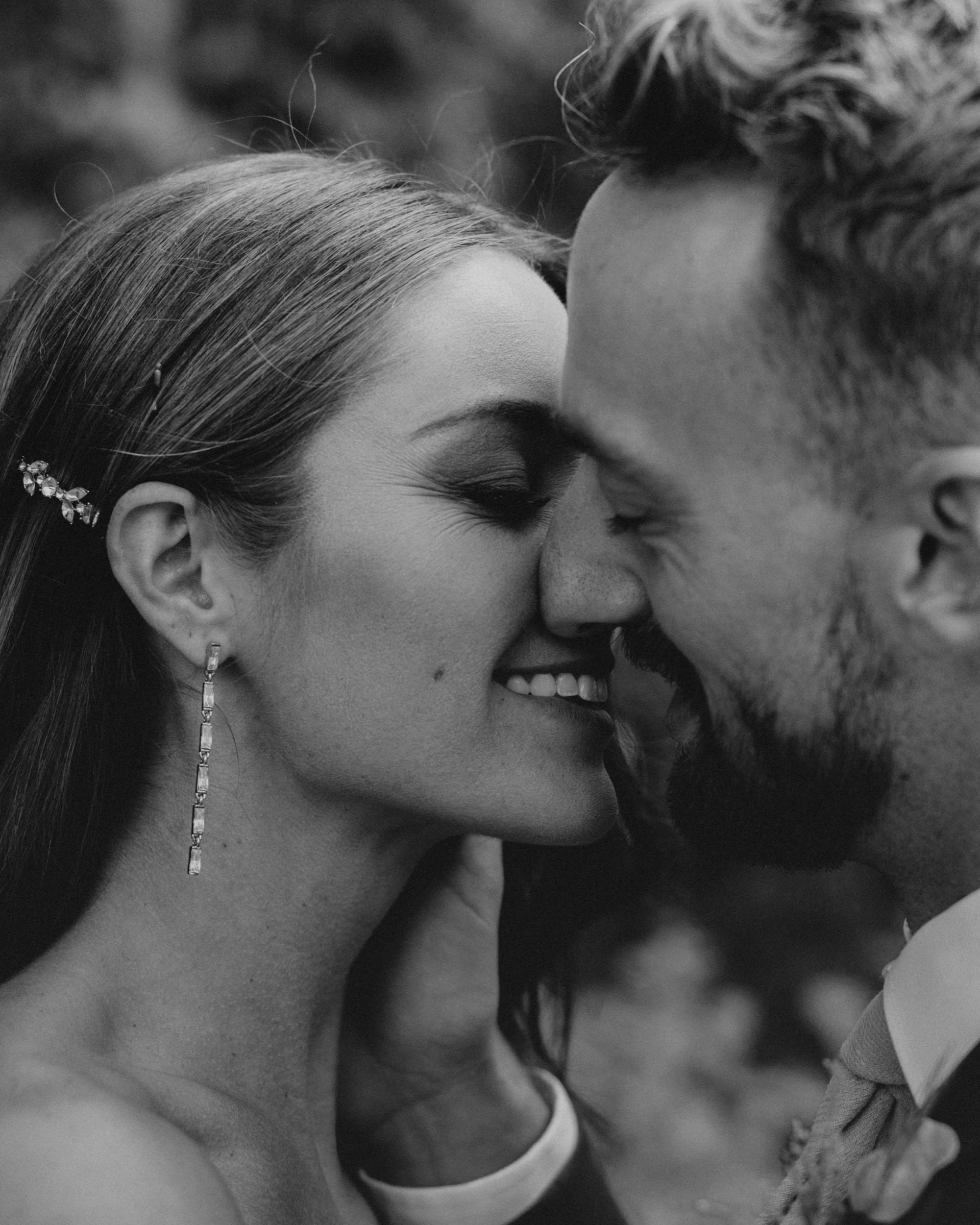 Candid wedding moment from Nick and Kelsie's Starline Factory wedding