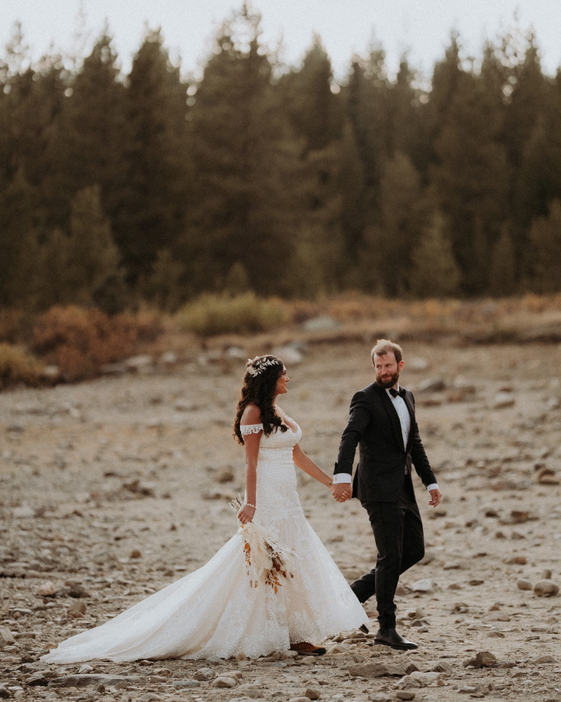 Quiet wedding-day scene from Sam and Savanna's mountain wedding in Winter Park, Colorado