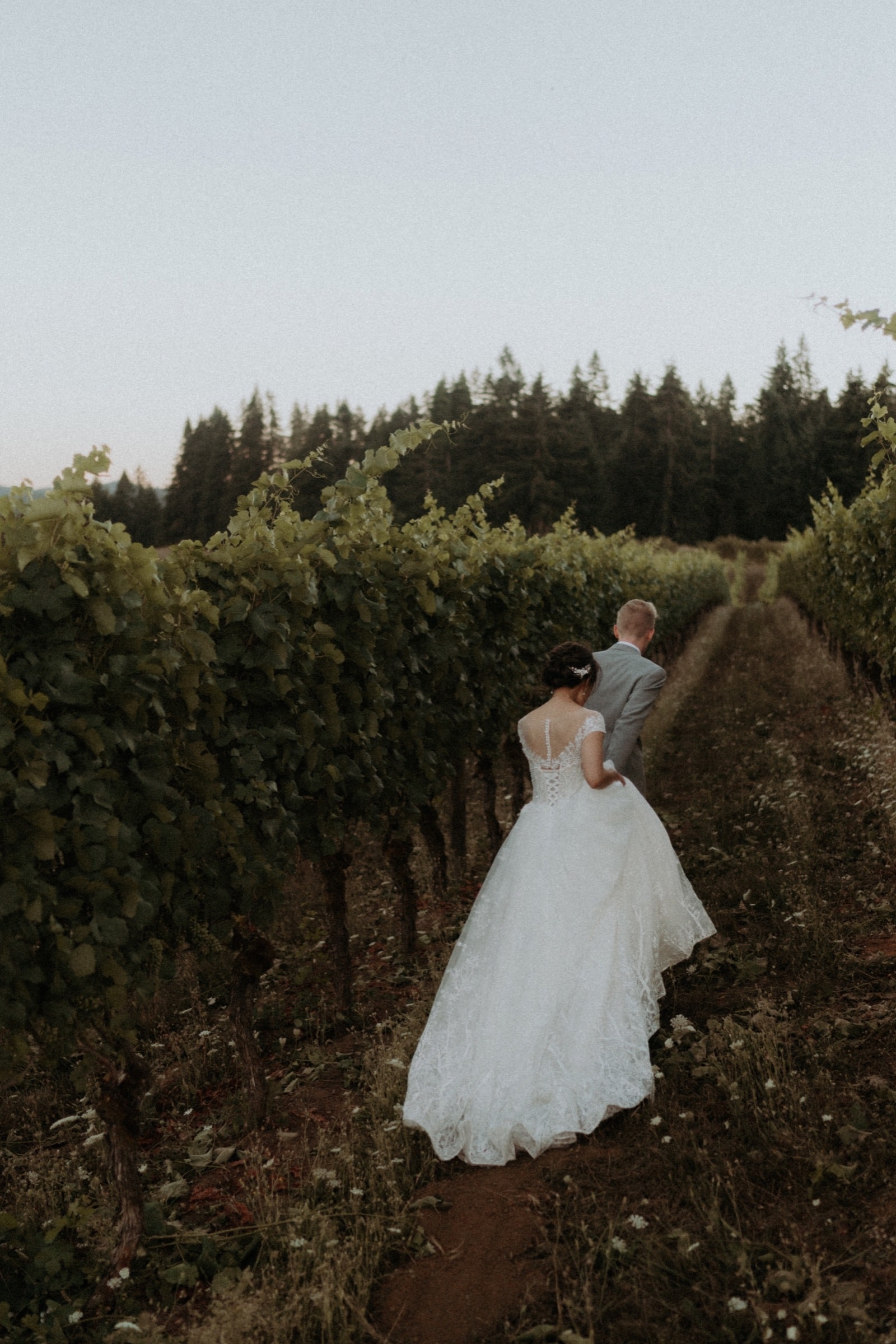 Emotional wedding moment from Brian and Ashley's winery wedding at Sweet Cheeks Winery