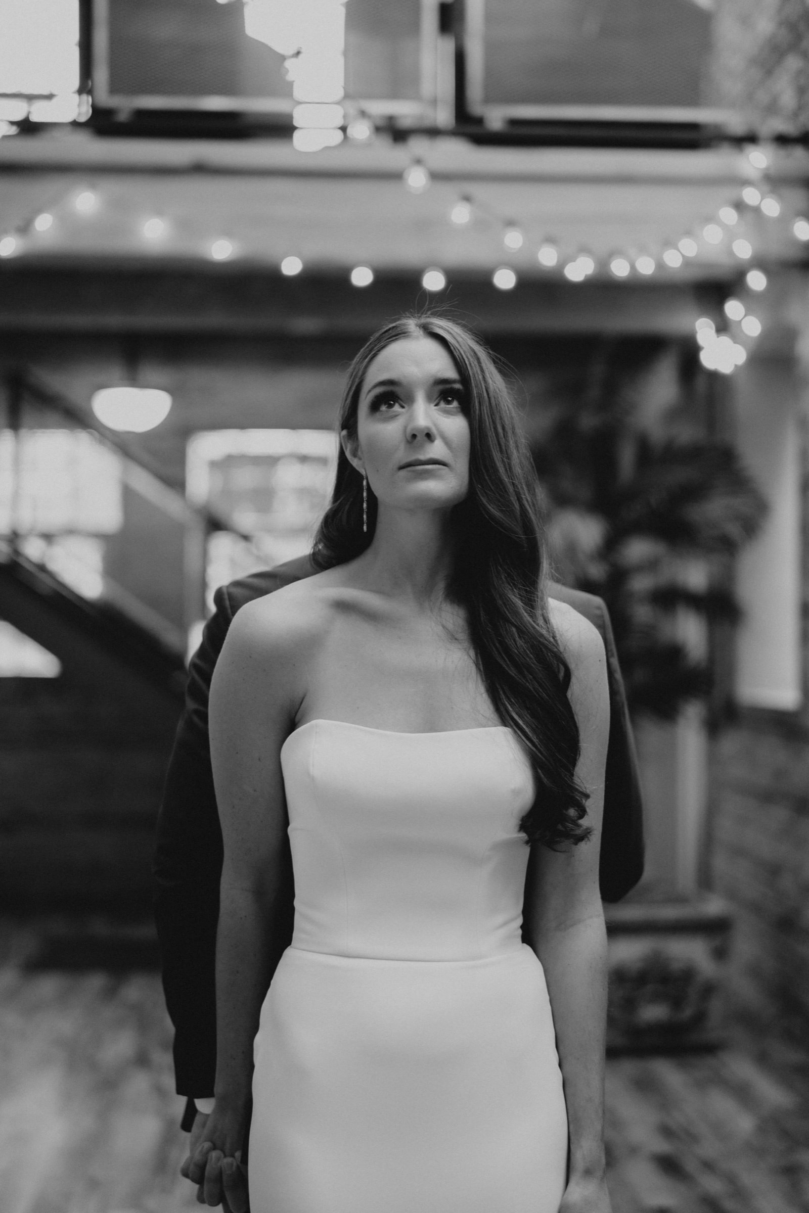 Atmospheric wedding frame from Nick and Kelsie's Starline Factory wedding