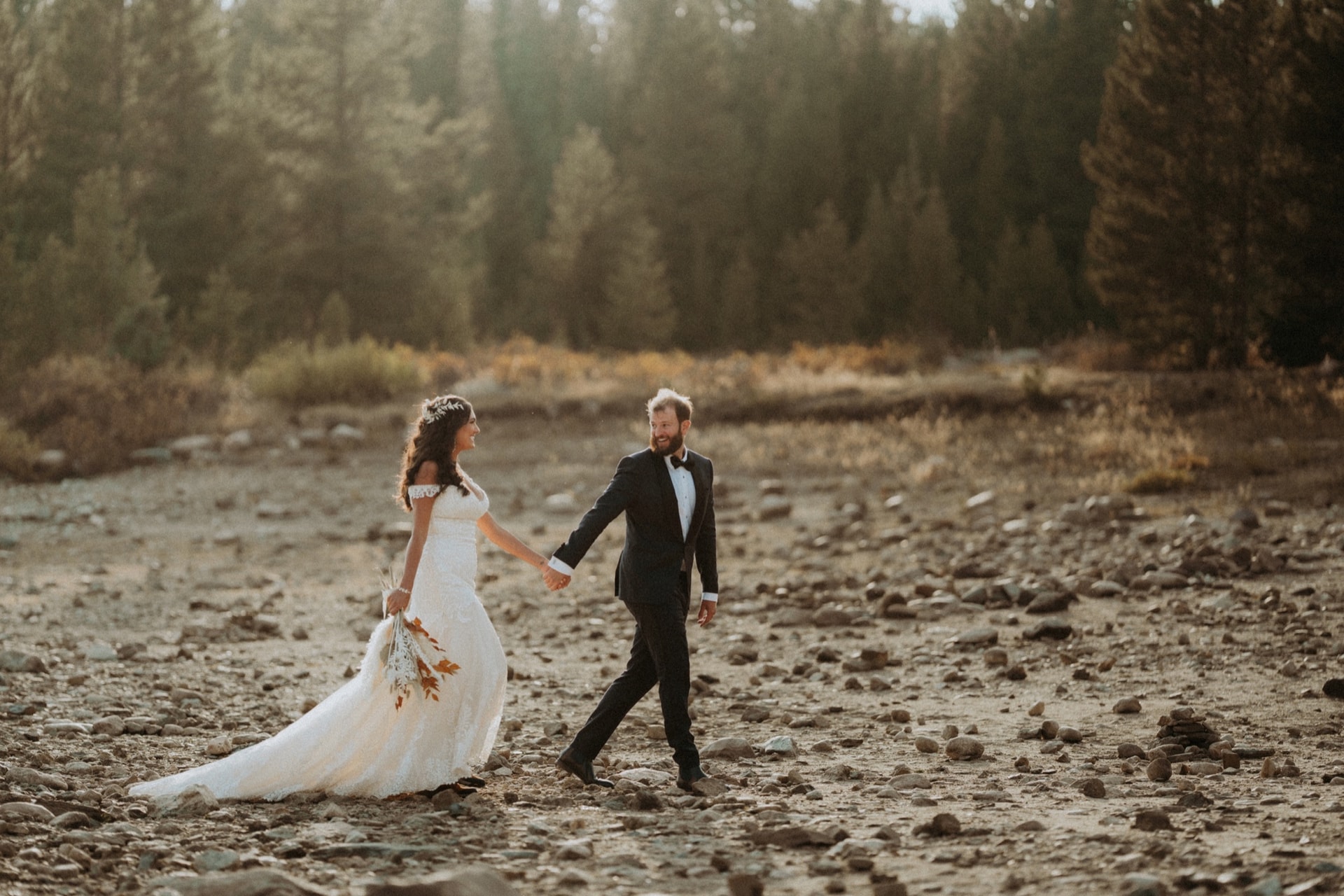 Atmospheric wedding frame from Sam and Savanna's mountain wedding in Winter Park, Colorado