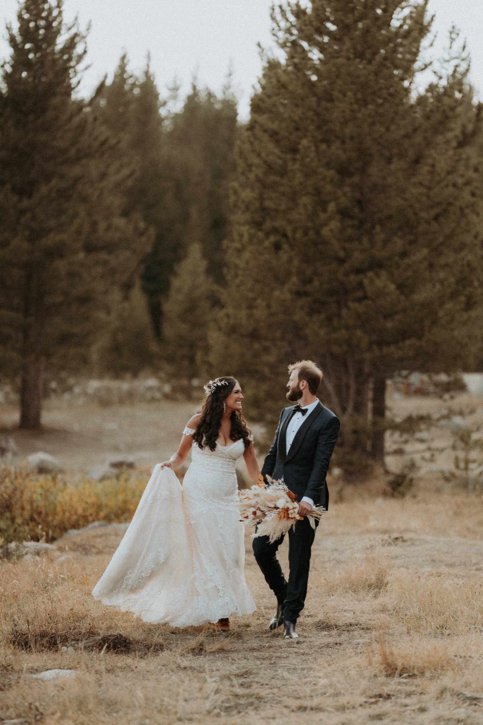 Documentary wedding scene from Sam and Savanna's mountain wedding in Winter Park, Colorado