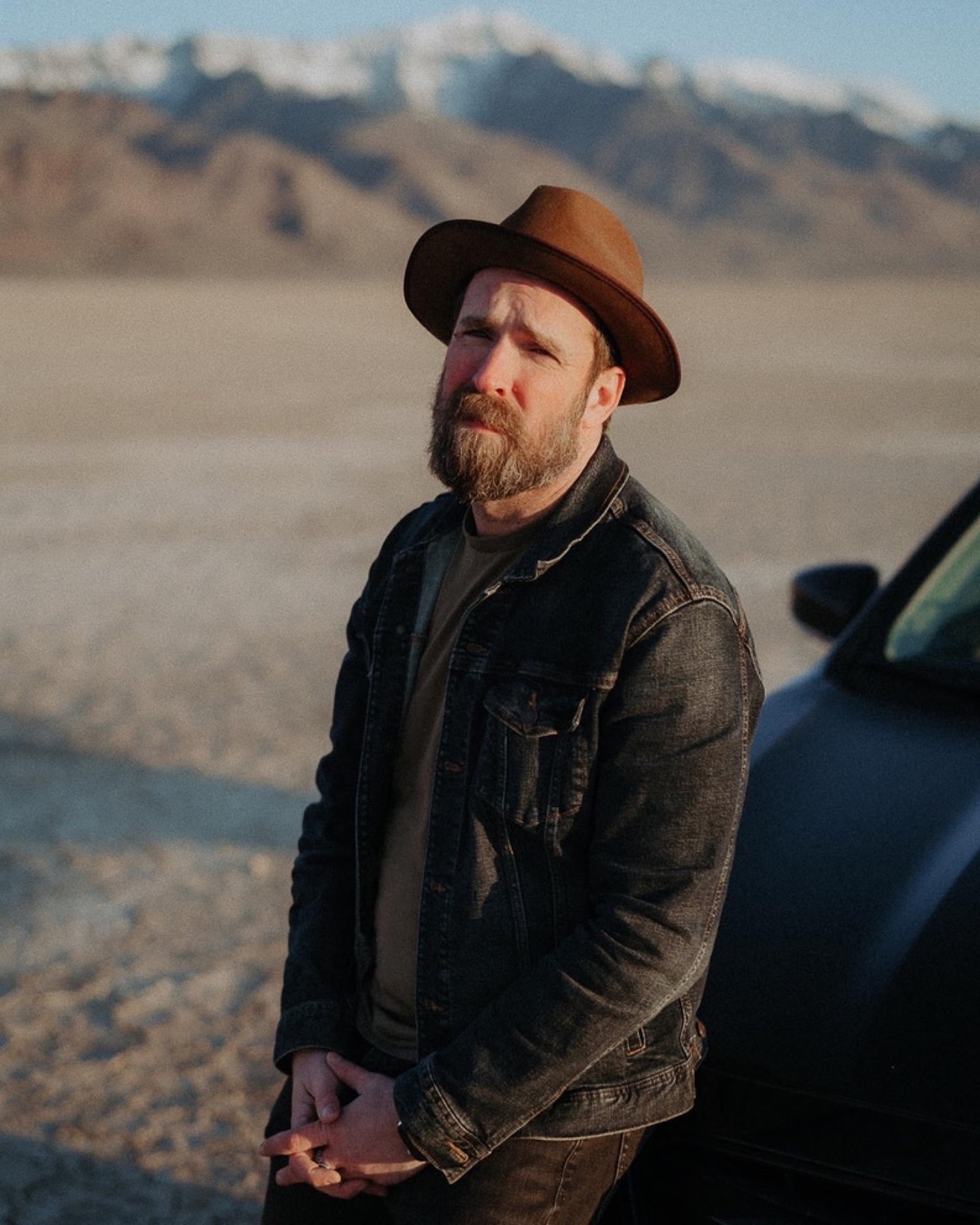 Mark Gowen in a desert landscape