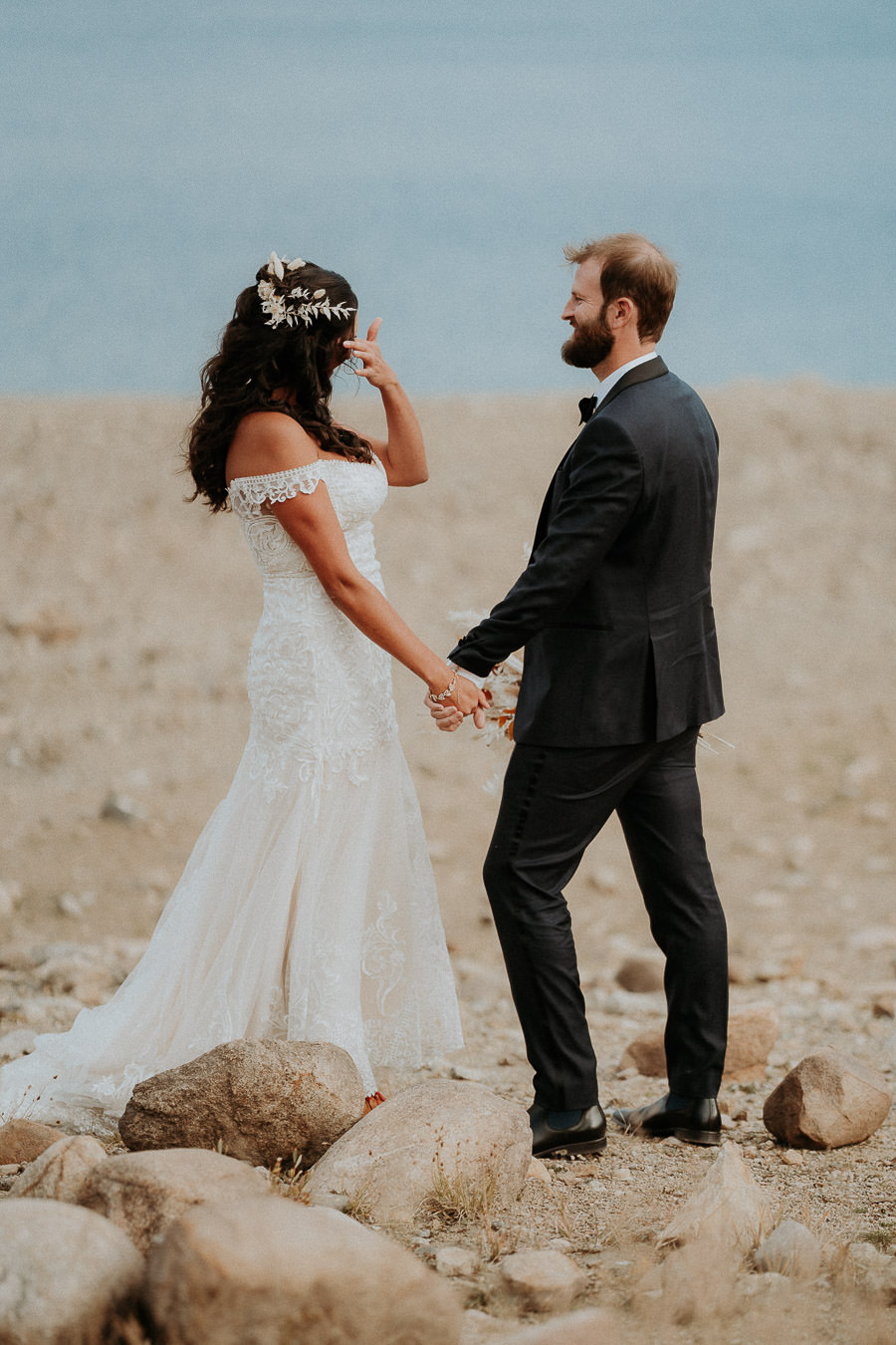 Together beside a Colorado lake