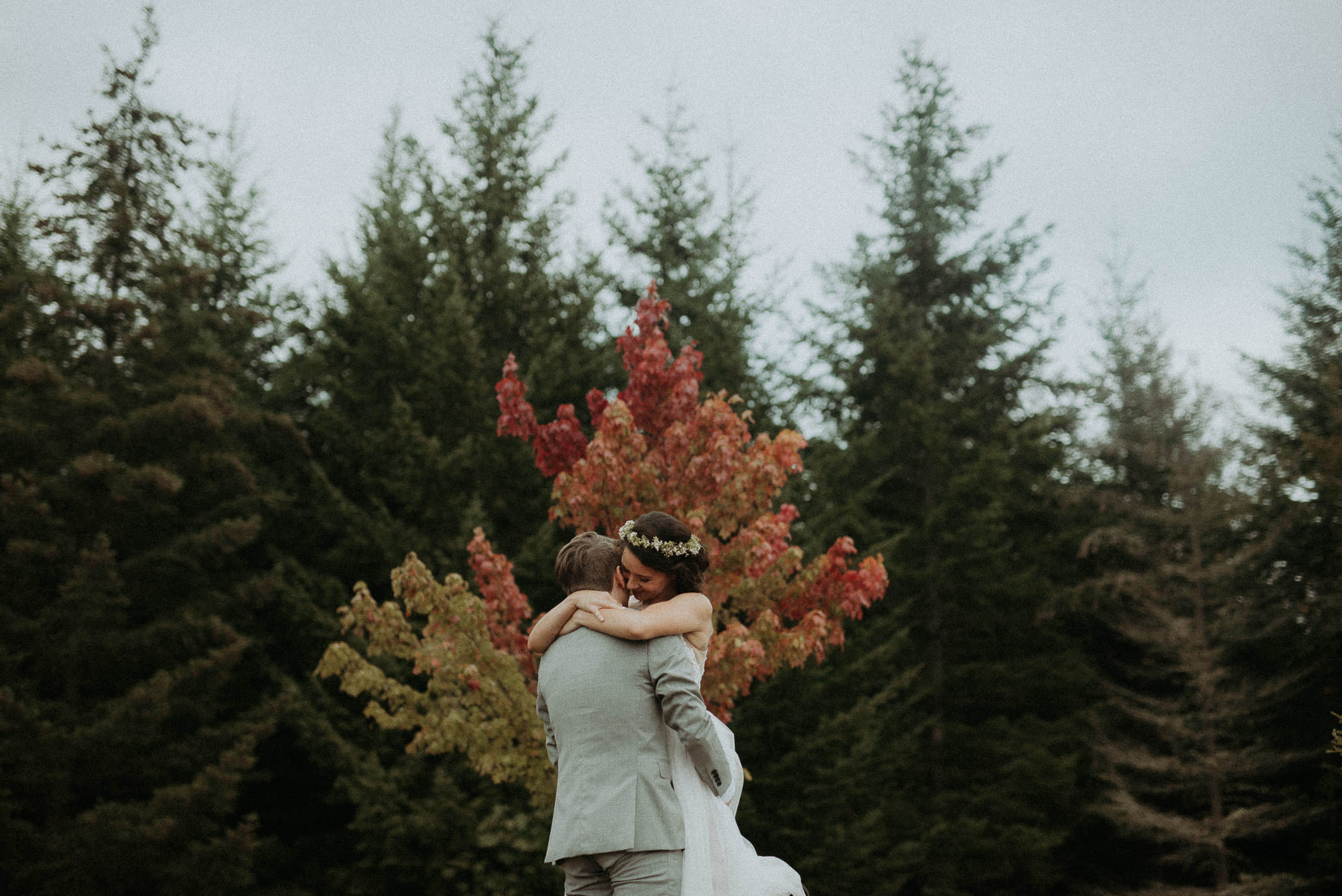 Dancing beneath the trees